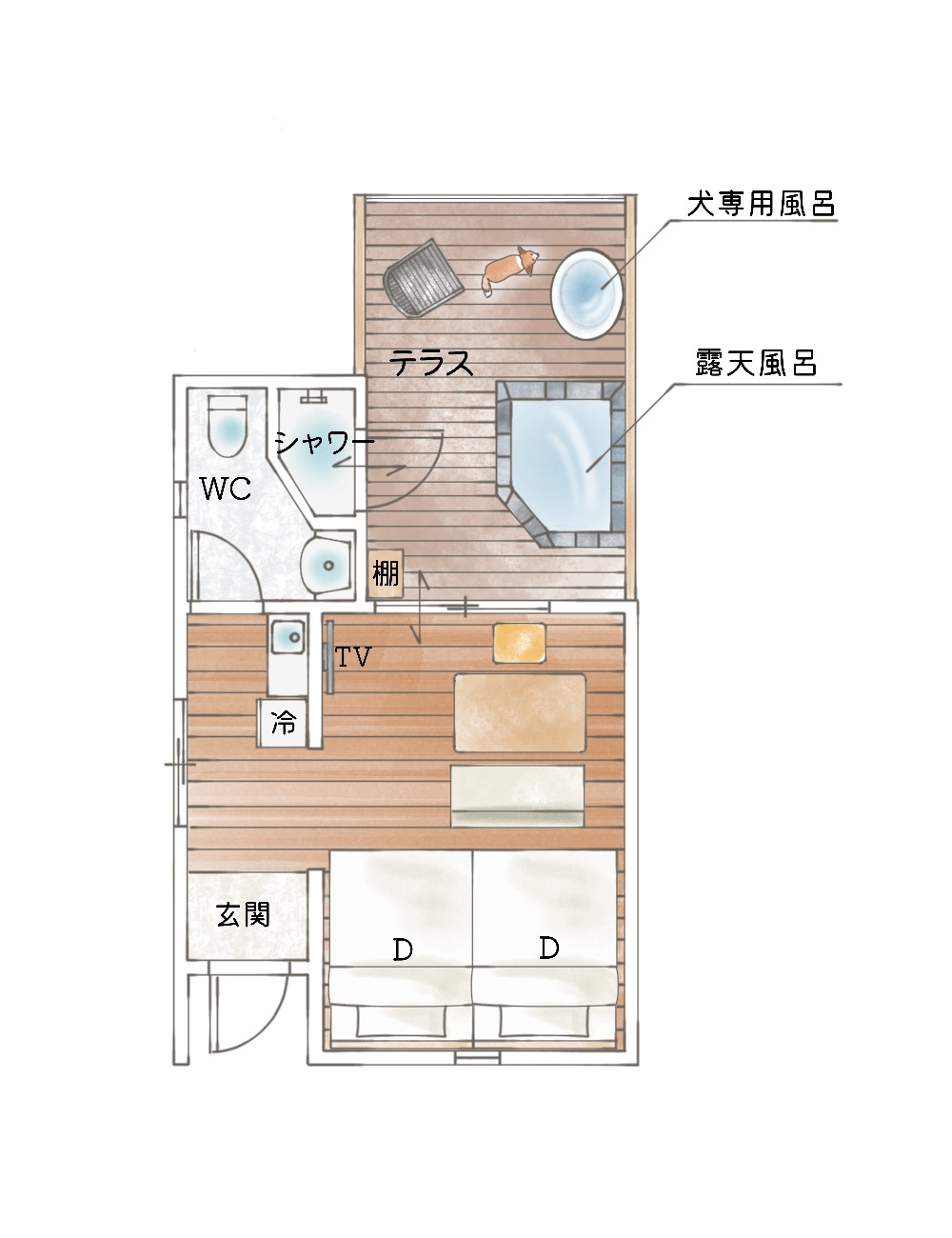 2デラックスベッドルーム